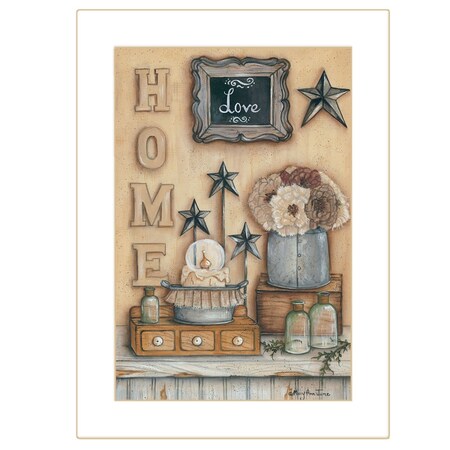 Homeroots Friends 3 White Framed Print Wall Art 405303