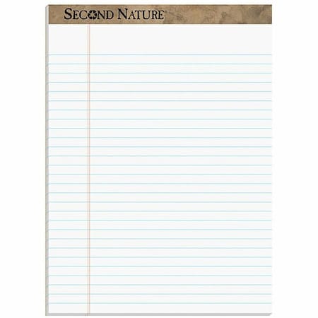 Tops Business Forms TOPS, SECOND NATURE RECYCLED PADS, WIDE/LEGAL RULE, 8.5 X 11.75, WHITE, 50 SHEETS, DOZEN 74880