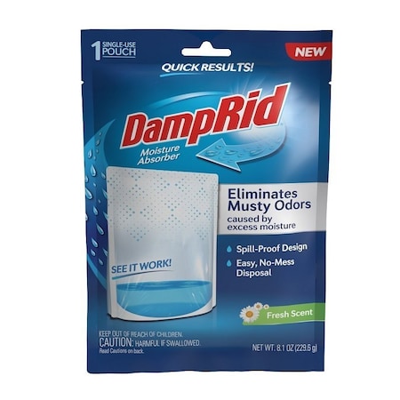 Damprid Moisture Absorber, 8.1 oz Bag, Solid FG20FS
