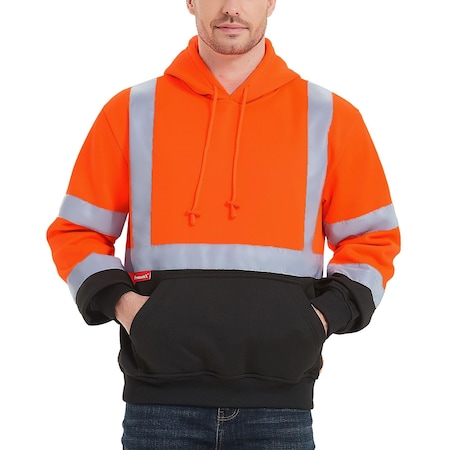 Protectx Hoodie, Polyester, Class Class 2 Orange, XL ST-SW280-OR-XL-01