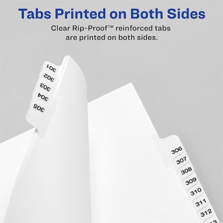 Avery Dividers, Index, Sidetab, 16 25PK AVE01016