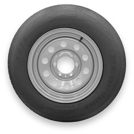 Rubbermaster - Steel Master ST205/75R15 8 Ply 6 On 5.5 Bolt, Silver Wheel Assemblies 599342SIL