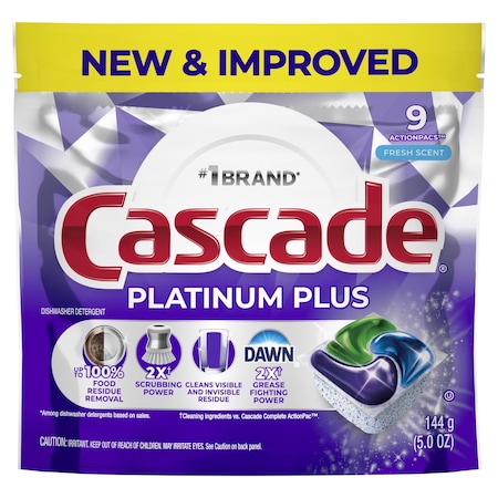 Cascade Platinum Plus Fresh Scent Pods Dishwasher Detergent 5 oz 1 pk 80798619