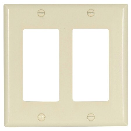 Eaton Wiring Devices Number of Gangs: Two-gang Thermoset, Lt. Almond 2152LA-BOX