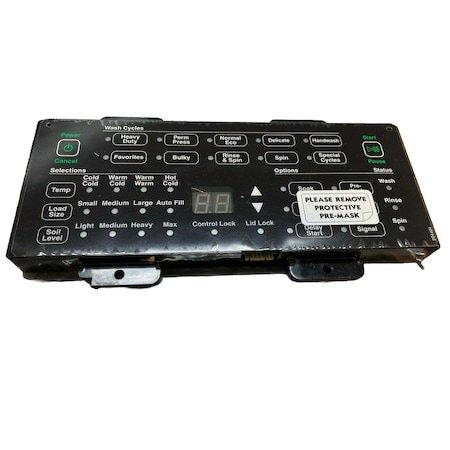 Alliance Laundry Systems 204074P Speed Queen Control & Overlay AssemblyH4 STD BL 204074P