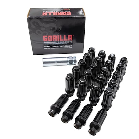 Gorilla Glue 6 Lug Kit 14 Millimeter X 15 Thread Size ET Shank Spline Drive Short Shank 6 Spline Tool K6ES-14150BGR