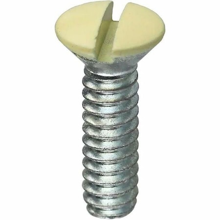 Dottie #6-32 x 1/2 in Slotted Oval Machine Screw, Zinc Plated Carbon Steel, 100 PK 414ALD