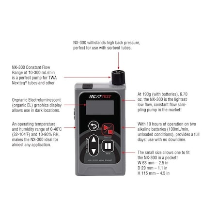 Nextteq International NX-300 Personal Mini Pump NX-300-100