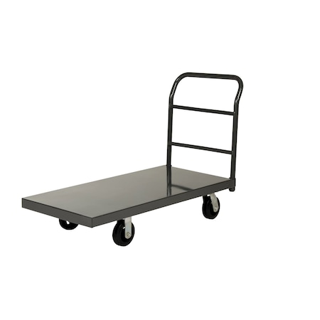 Vestil Steel Smooth Deck Platform Truck 24 In. x 60 In. 2000 Lb. Capacity Black ECSPT-2460