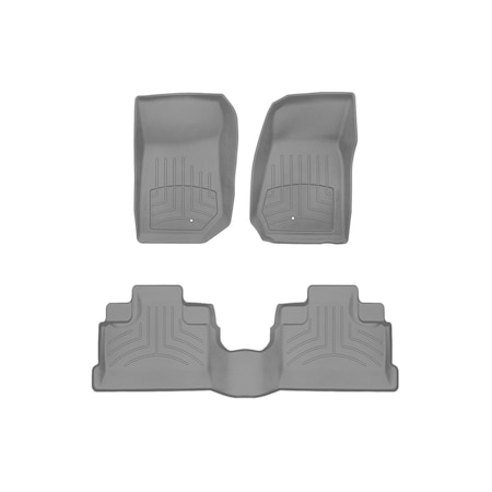 Weathertech Grey, Front and Rear FloorLiner HP 46105-1-2IM