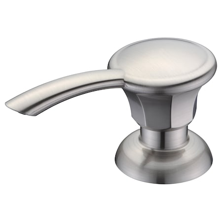 Anzzi Veneto 12 oz. Bottle Soap Dispenser in Brushed Nickel SO-AZ016BN