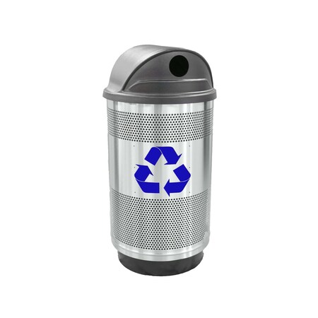 Witt Industries 55 gal Round Stainless Steel, Stainless Steel SC55P-02R-SS-RHH