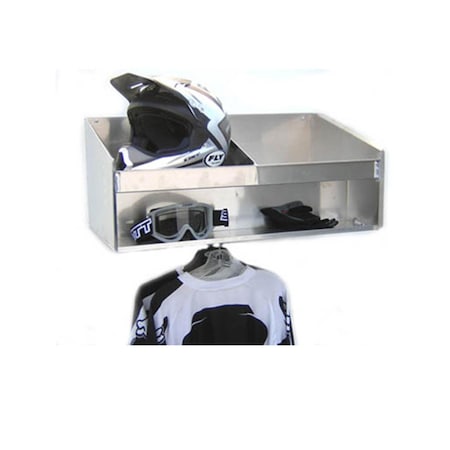 Pit Posse Helmet Bay Double Mount, Silver PI439564
