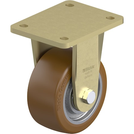 Zoro Select PlateCaster, Rigid, Polyurethane, 6 11/16"H BS-GB 128K