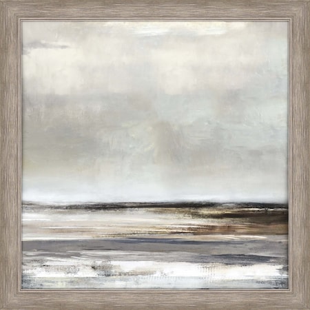 Homeroots Tywyn Vista Silver Framed Print Wall Art 416758