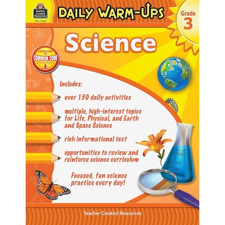 Teacher Created Resources Daily Warm-Ups Science Book, Grade 3 3968