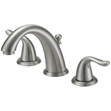 Boston Harbor Lavatory Faucet, 1.2 gpm, 2-Faucet Handle, 3-Faucet Hole, Brass/Plastic/Zinc, Lever Handle TQ-FW6B0000NP