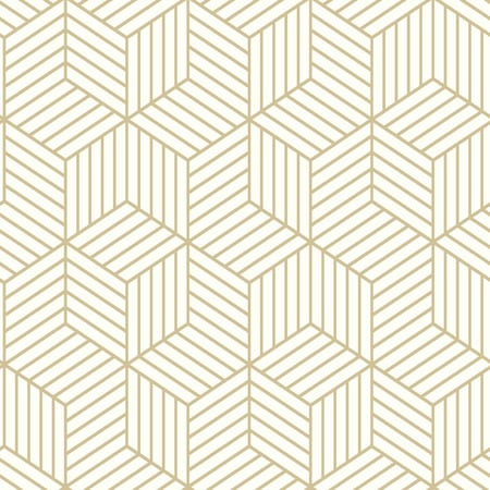 Roommates 16.5 in. L Striped Hexagon Peel and Stick Wallpaper RMK10704WPZ