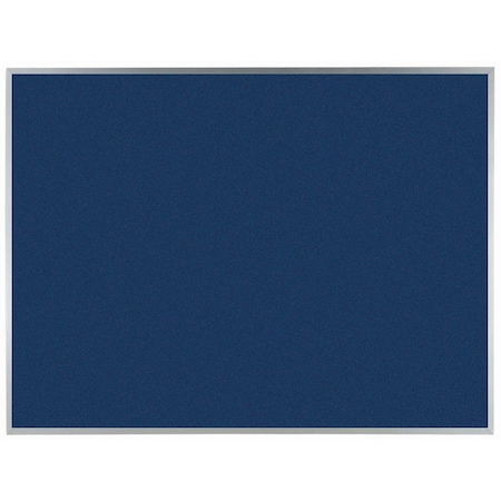 Aarco VIC Cork Bulletin Board w/ a Clear Satin Anodized Aluminum Frame, Blueberry 36''Hx48''W DW3648214
