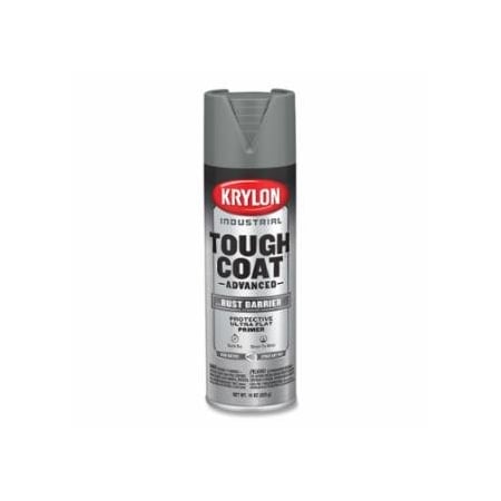 Krylon Industrial Tough Coat Advanced with Rust Barrier Technology Spray Paint, 15 oz, Gray Primer, Ultra Flat, 6PK 425-K00829008