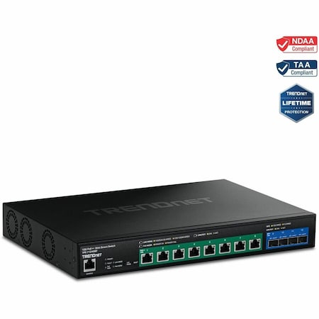 Trendnet 12-PORT 10G POE++ WEB SMART SWITCH (720W) TPE-7124SBF