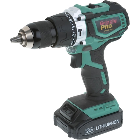 Grizzly Pro 20V Hammer Drill Kit with Li-Ion Battery (Charger Not Included) T30290X