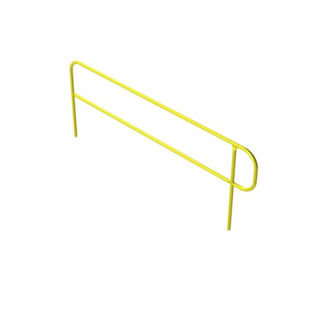 Safety Rail Pit Finish, 7.5Ft, Yellow 400337
