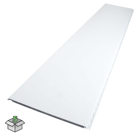 Duraclad Panel, .500 White 16X144 in, 5PK 199995