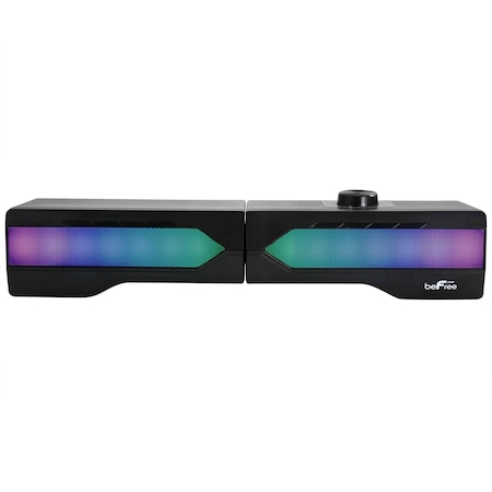 Befree Sound Gaming Dual Soundbar with RGB LED Lights BFS-166