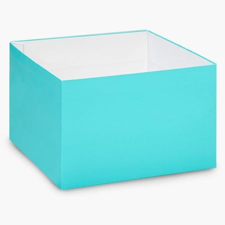 Nashville Wraps Matte Turquoise Box Base, 8x8x5, 25PK GBB08TU