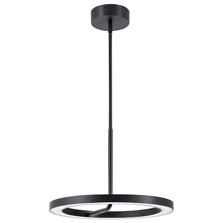 Afx One 18in LED Pendant - Black ONEP18LAJUDBK