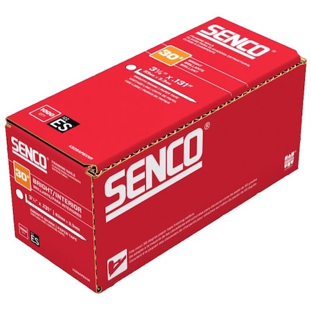 Senco 3-1/4 in. Framing Bright Steel Nail Diamond Head, 1000PK K528APBXNR