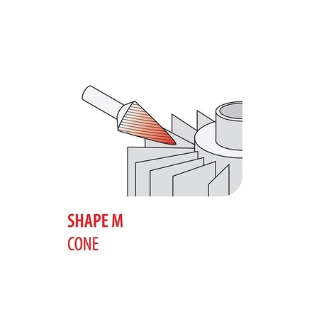 Chicago Pneumatic CHICAGO PNEUMATIC BURR DOUBLE 1/4 in SHAPE M IMP 8940172210