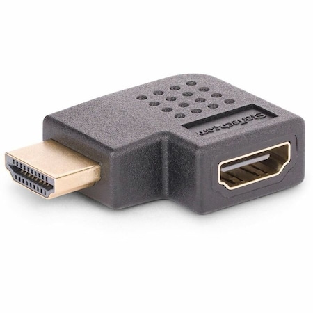 Startech.Com RIGHT ANGLE HDMI 2.0 ADAPTER, MALE TO FEMALE, HORIZONTAL 90-DEGREE ANGLED HDMI P HDMI2HDMIMFRA