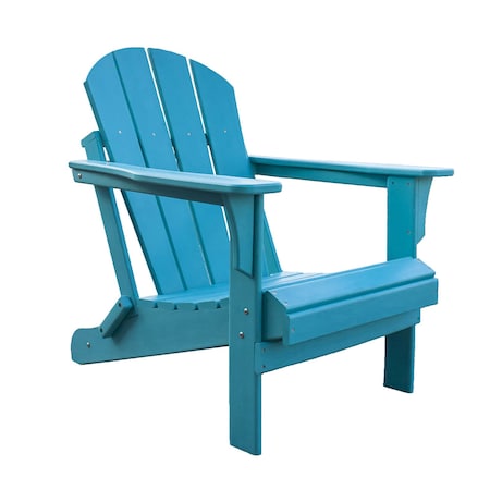 Panama Jack Outdoor Panama Jack Polyresin Folding Teal Adirondack Chair PJO-4001-TEAL
