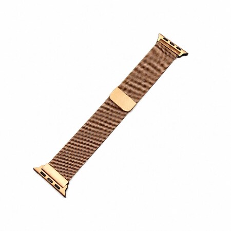 Elegani Magnetic Milanese Mesh Replacement Band Compatible with Apple Watch 45mm, Rose Gold SBMMTC-RGD-45mm