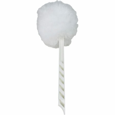 4.5 Toilet Bowl Mop - 12 Plastic Handle - White, 25PK