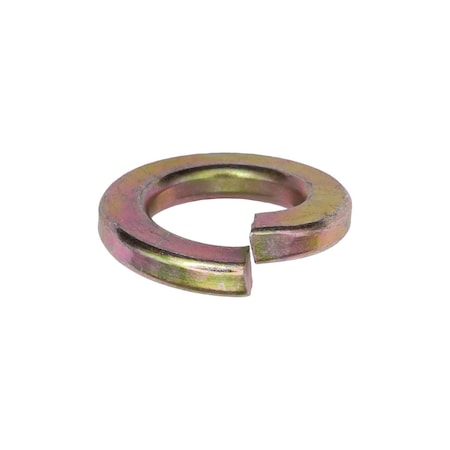 Auveco 1/2in High Alloy Split Lock Washer - Zinc Yellow, 50PK 11929