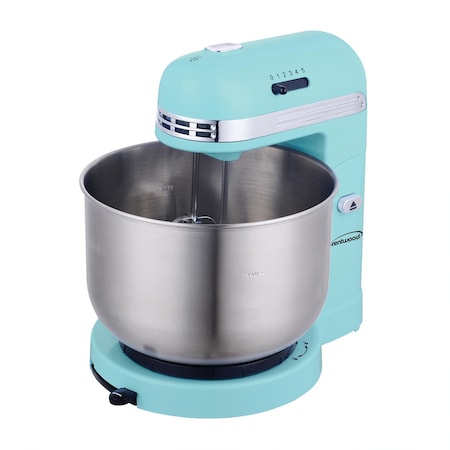 Brentwood Industries 5 Speed Stand Mixer with 3.5 Quart Stainless Steel Mixing Bowl in Blue SM-1162BL