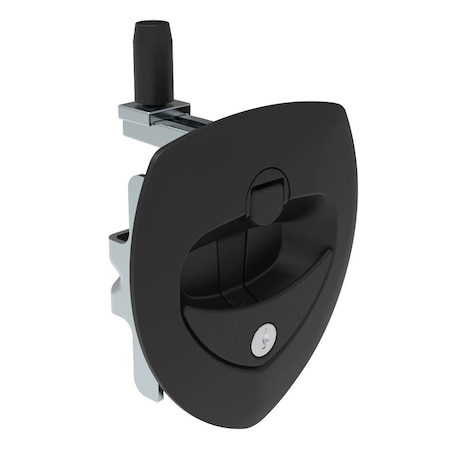 Southco Folding T-Handle Latch, Key Locking Code 21 Black N5-A0140A-A5