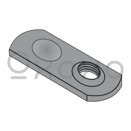Oxoxo 5/16-18 Weld Nut Thin Target Area Plain Steel, 1000PK 398516