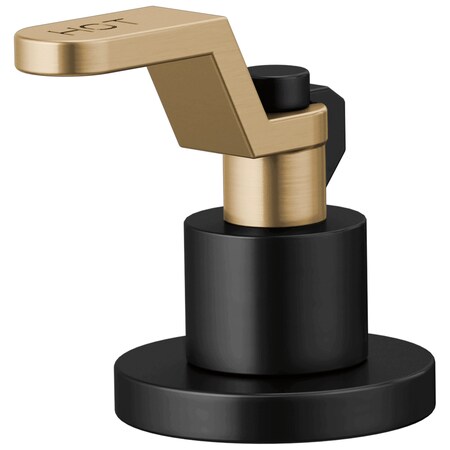 Brizo Litze Widespread Handle Kit, Industrial Lever Matte Black/Luxe Gold HL5334-BLGL-NM