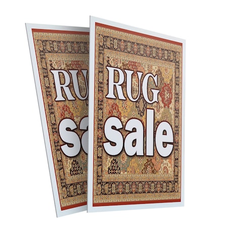 Signmission Rug Sale, Plastic Signs Only 24 Inch x 36 Inch, Corrugated Plastic, 2PK CSB-2436-2PACK-Rug Sale