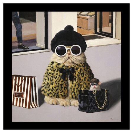 Homeroots Retail Therapy Black Framed Print Wall Art 484250