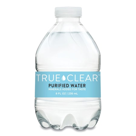 True Clear Purified Bottled Water, 8 oz Bottle, 4032PK TRC8OZ24PDMPBN168