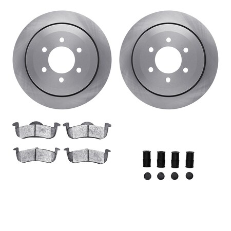 Dynamic Friction Co DFC Brake Rotor with 5000 Brake Pads and Hardware Kit 6512-99640