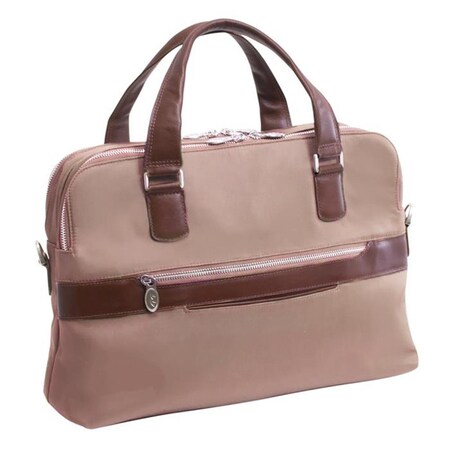 Mckleinusa McKlein USA  N Series Hartford Nylon Dual Compartment Briefcase - Khaki 18584