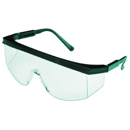 Msa Safety SAFETY WORKS Unilens Safety Glasses, AntiFog Lens, Rimless, Wraparound Frame, Teal Frame 817695