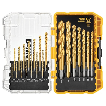 Dewalt 21 Pc Pilot Point(R) Titanium Drill Bit Set DW1361