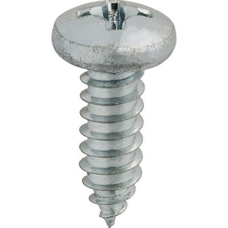 Auveco 14 X 3/4 PHILLIPS PAN HEAD TAP SCREW ZINC, 100PK 3090